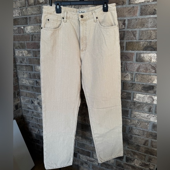 L.L. Bean Men's Jeans, Relaxed Fit, Fleece-Lined Size 34x30 - Picture 1 of 13